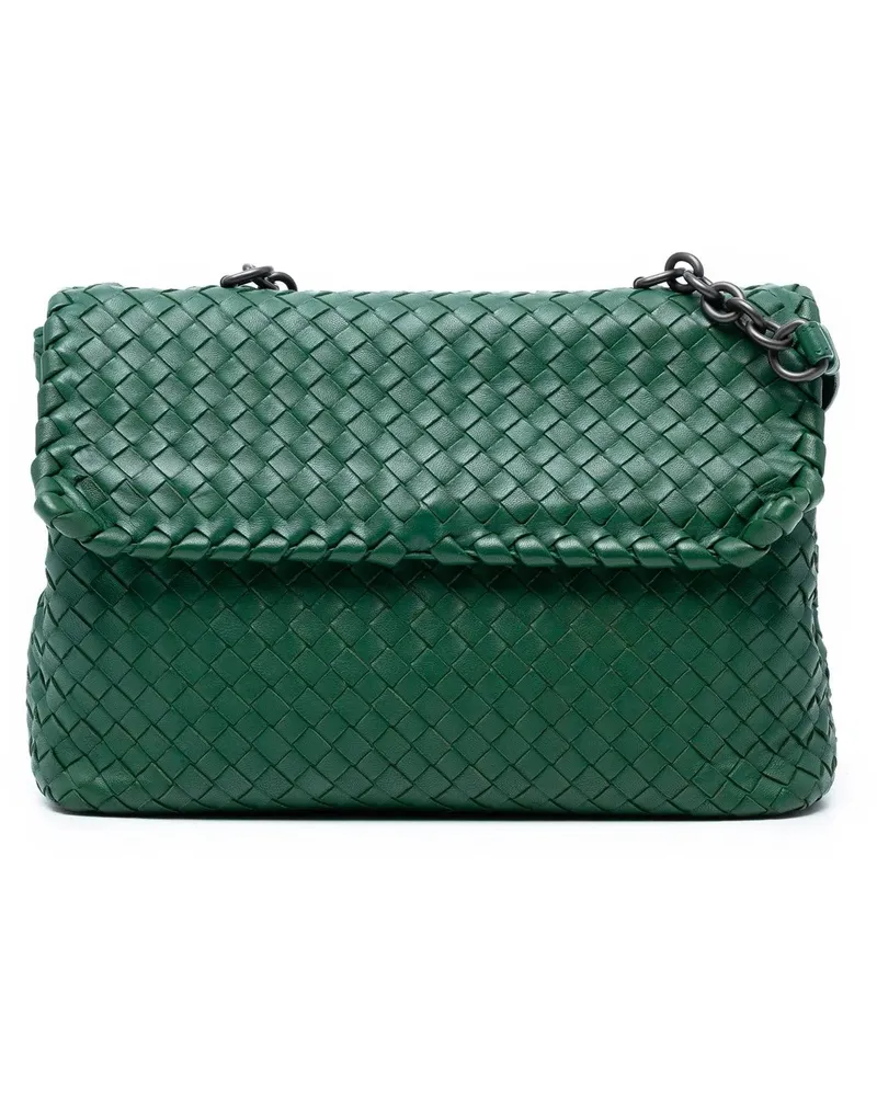 Bottega Veneta Hobo Bags Medium Nappa Intrecciato Olimpia Shoulder Bag grün Grün