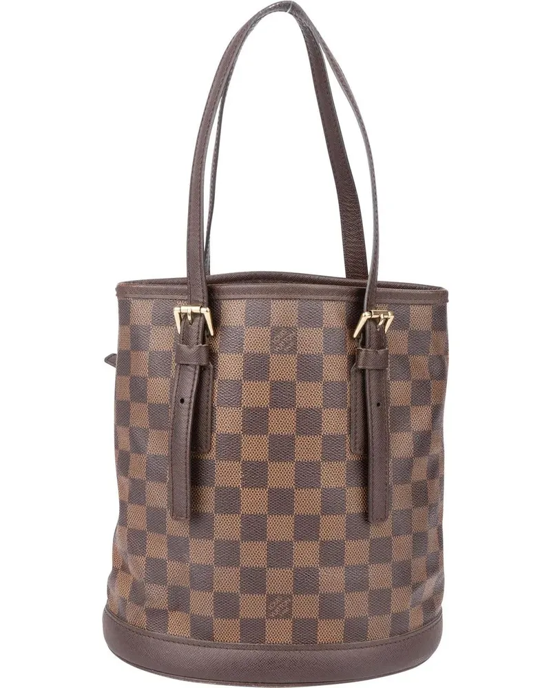 Louis Vuitton Crossbody Bags  Damier Ebene Monogram Bucket Bag PM braun Braun