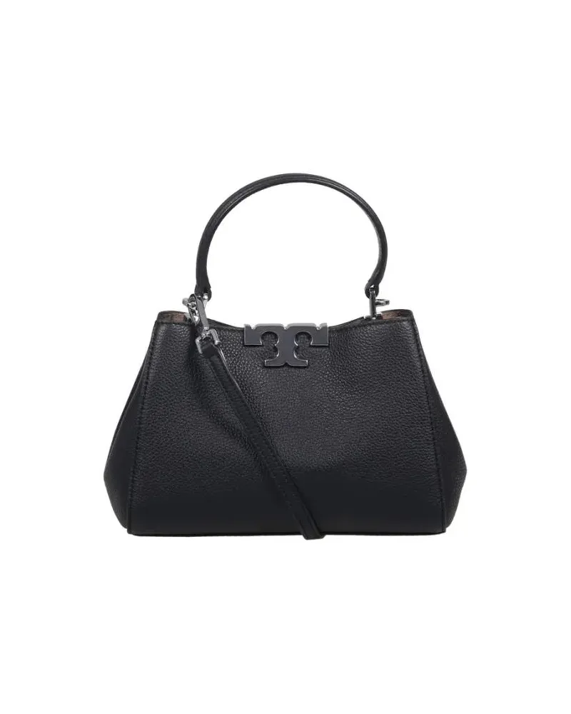 Tory Burch Hobo Bags Eleanor Pebbled Mini Satchel schwarz Schwarz