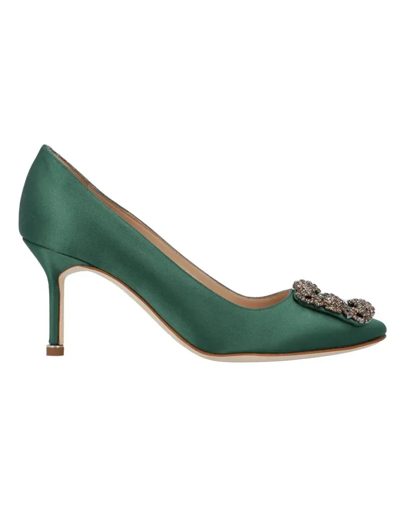Manolo Blahnik Hohe Schuhe Hangisi 070 Pump Green grün Grün