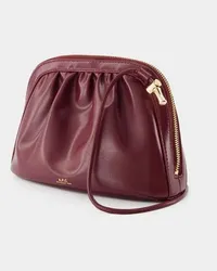 A.P.C. Shopper Bourse Ninon Crossbody - Synthetic - Burgundy Rot