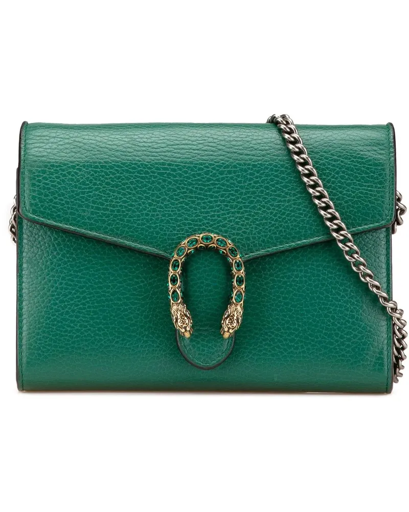 Gucci Hobo Bags Mini Leather Dionysus Wallet on Chain grün Grün