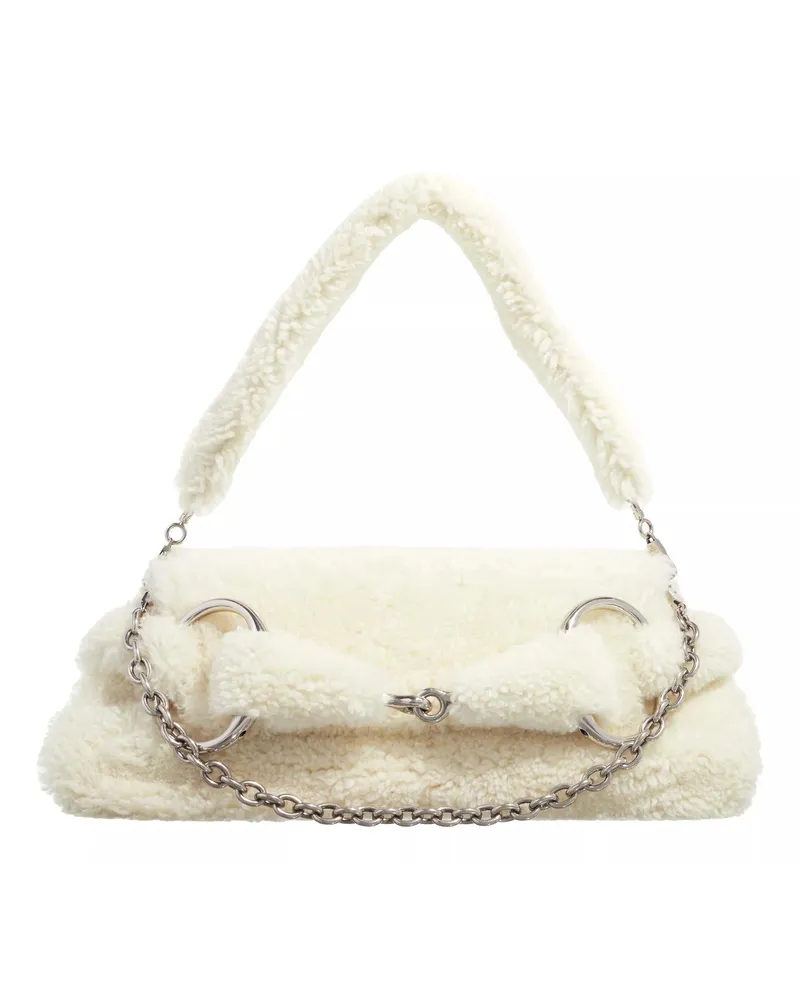 Gucci Hobo Bags Horsebit Chain Medium Shoulder Bag weiß Weiß