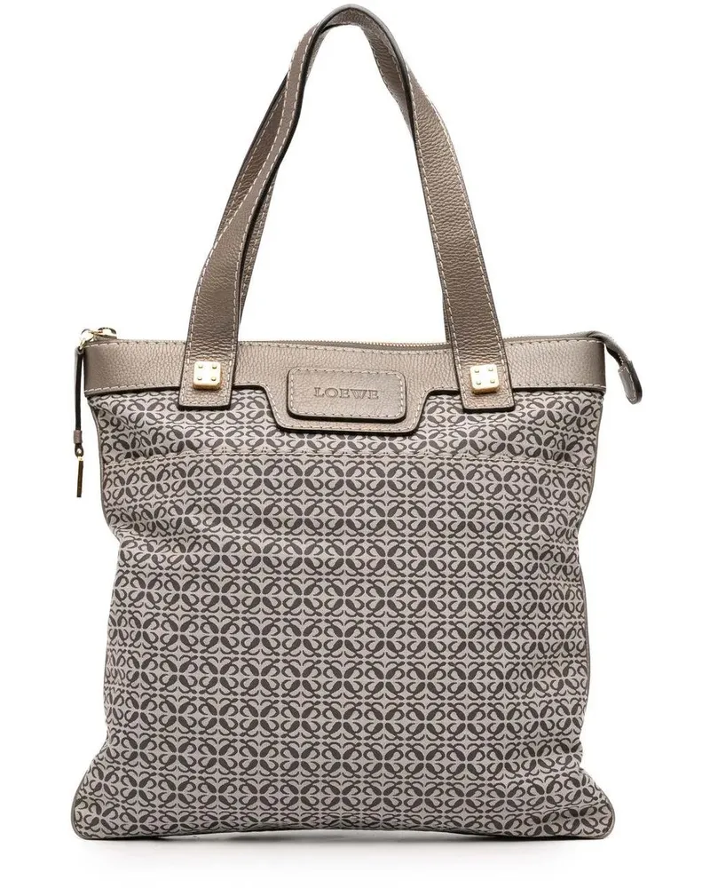 Loewe Shopper Anagram Canvas Tote braun Braun
