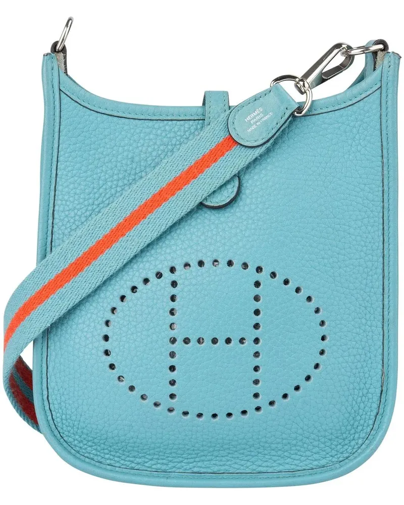 Hermès Crossbody Bags Hermes Blue Clemence Evelyne 16 Crossbody Bag blau Blau