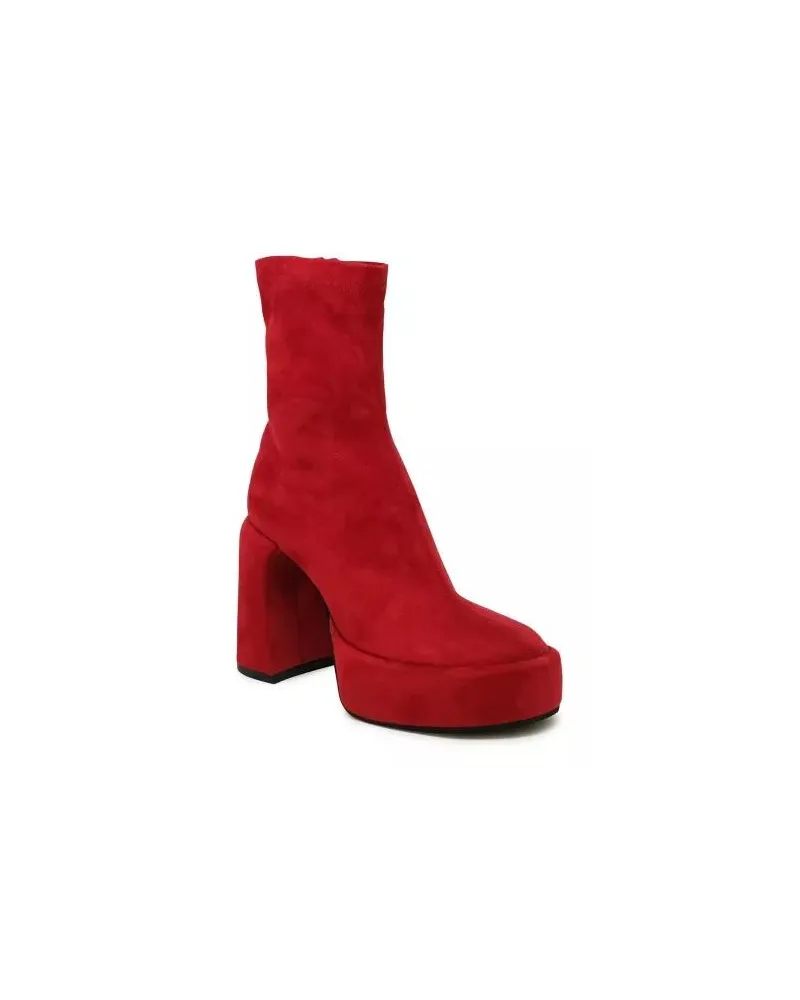 Elena Iachi Stiefel Red Ecodaino Zelda Ankle Boots rot Rot