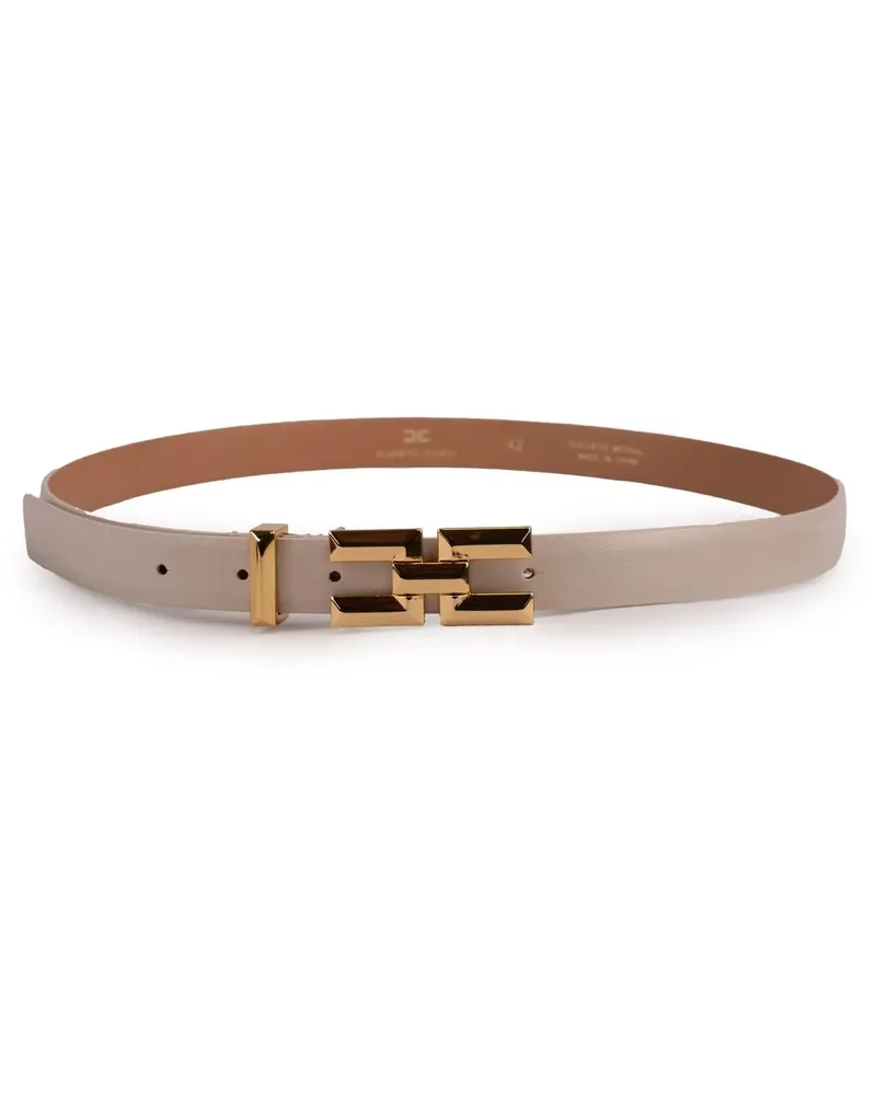 Elisabetta Franchi Gürtel Belts Burro beige Beige