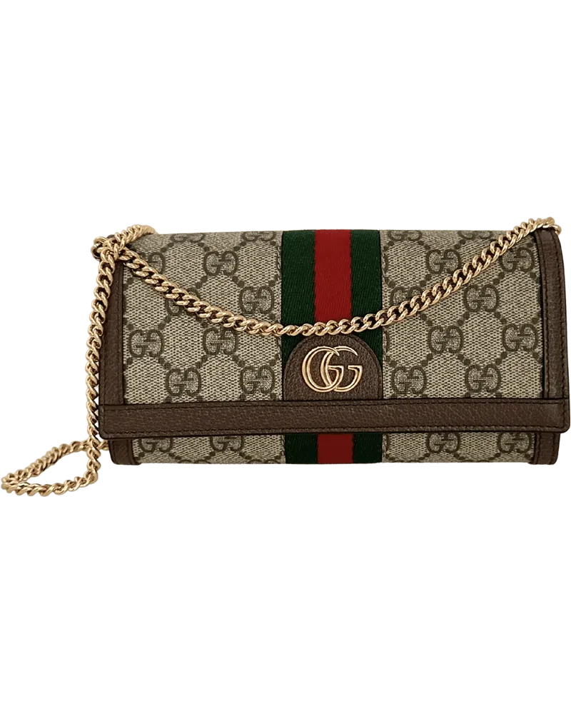 Gucci Hobo Bags  Ophidia Wallet on Chain, latest 2025 collect beige Beige