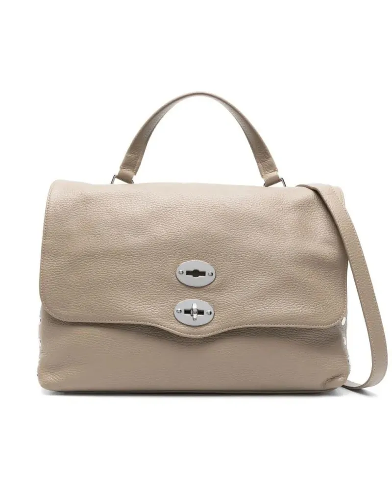 Zanellato Hobo Bags Postina Daily Small Leather Handbag beige Beige