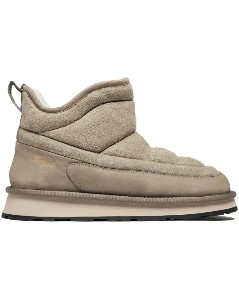 Axel Arigato Stiefel Light Brown Quilted Leather Slip-On Boots pink Rosa