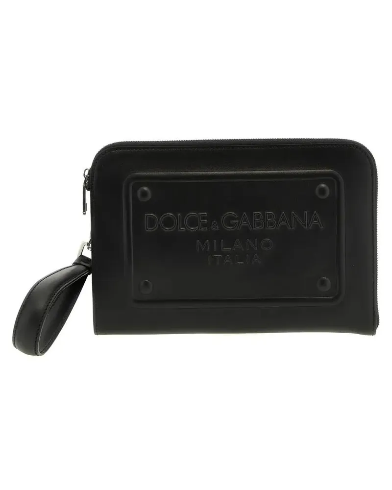 Dolce & Gabbana Crossbody Bags Logo Clutch Bag schwarz Schwarz