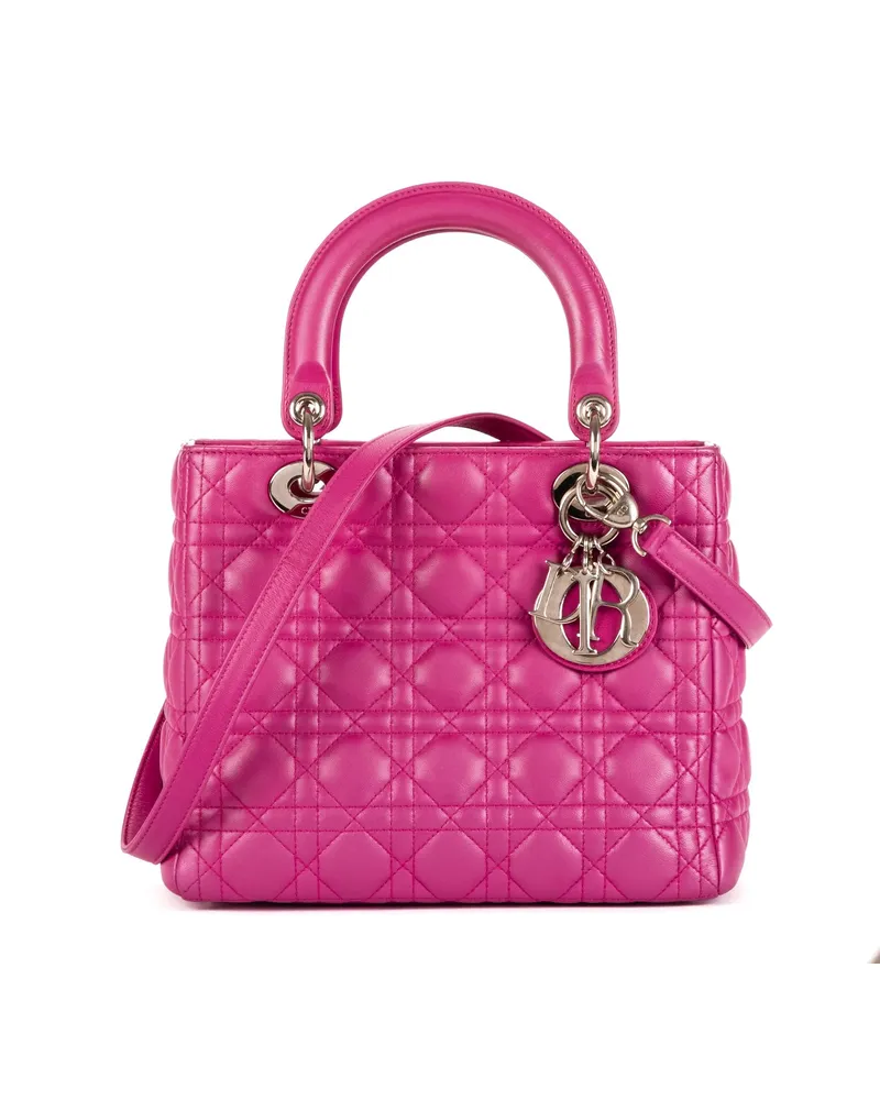 Dior Crossbody Bags Lady Dior Medium pink Rosa