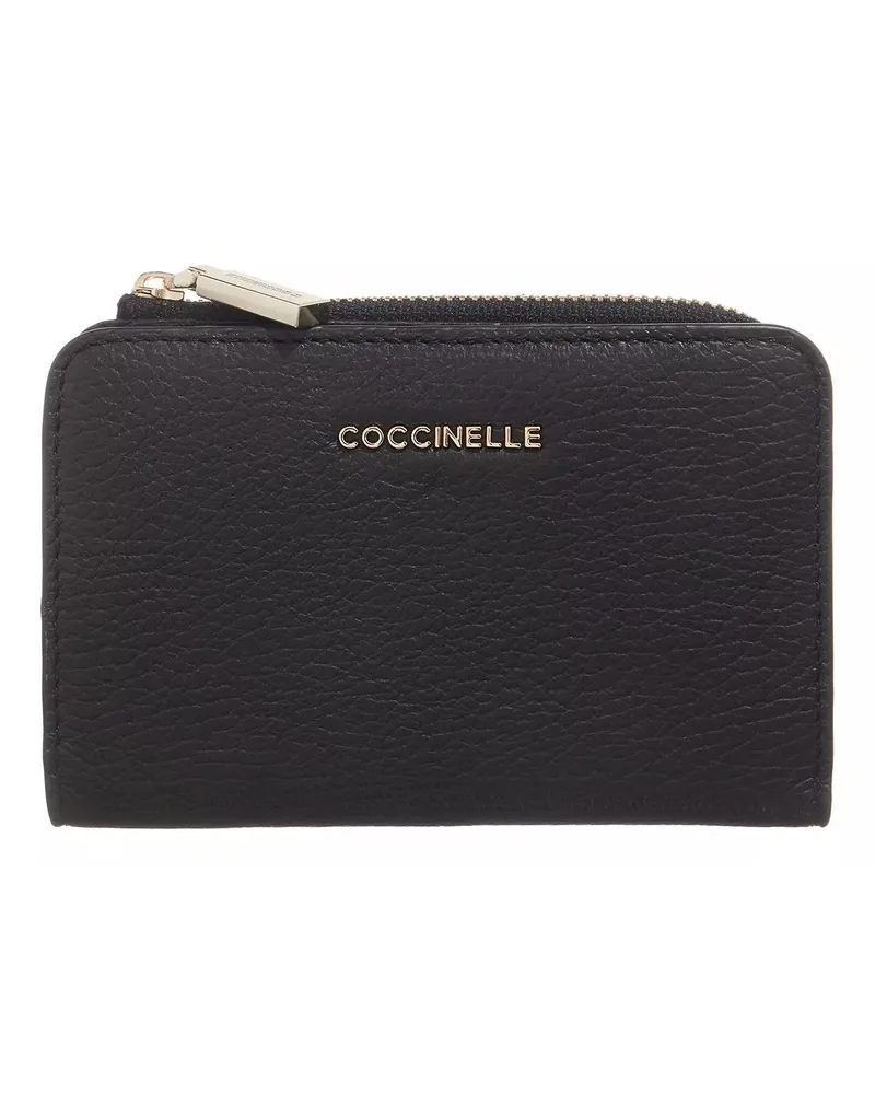 Coccinelle Portemonnaie Metallic Soft schwarz Schwarz