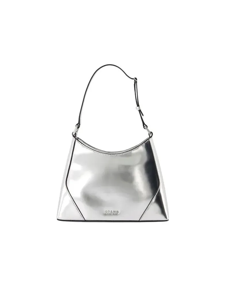 STAUD Hobo Bags Linda Shoulder Bag - Leather - Silver silberfarben 