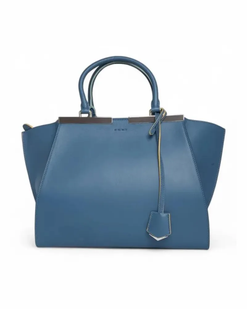 Fendi Crossbody Bags 3 Days Medium Cerulean Blue blau Blau