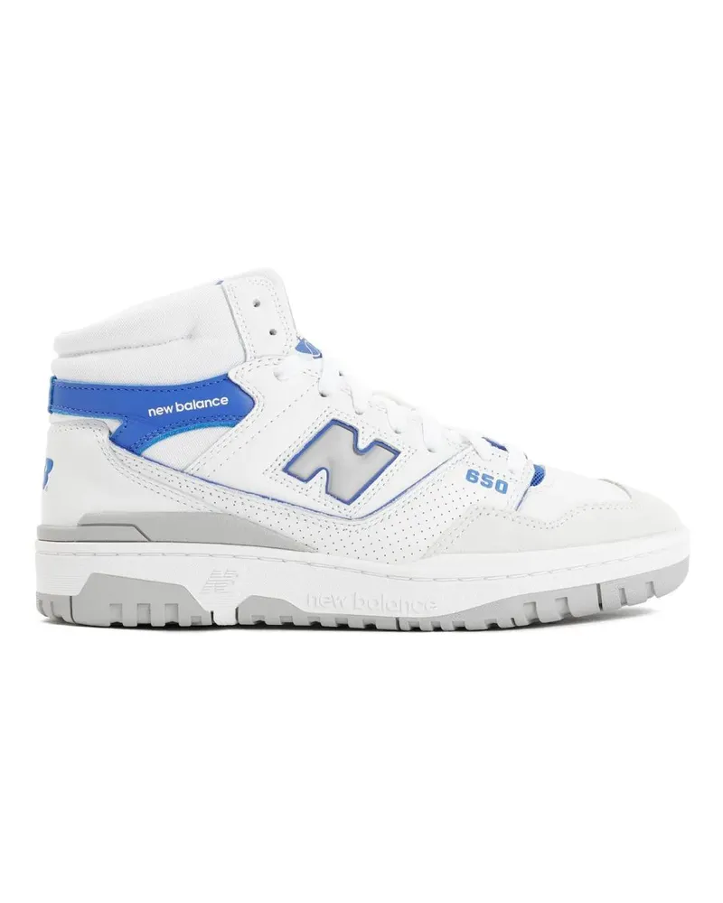 New Balance Low-Top Sneaker White And Blue Leather 650 Sneakers weiß Weiß