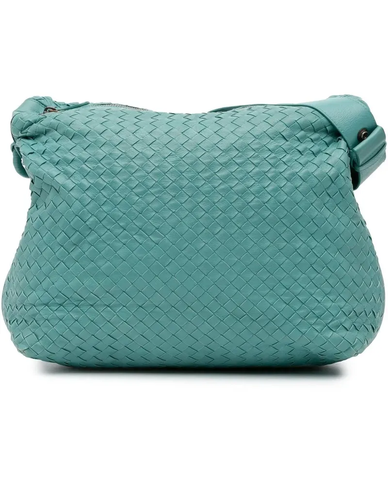 Bottega Veneta Hobo Bags Nappa Intrecciato Crossbody blau Blau