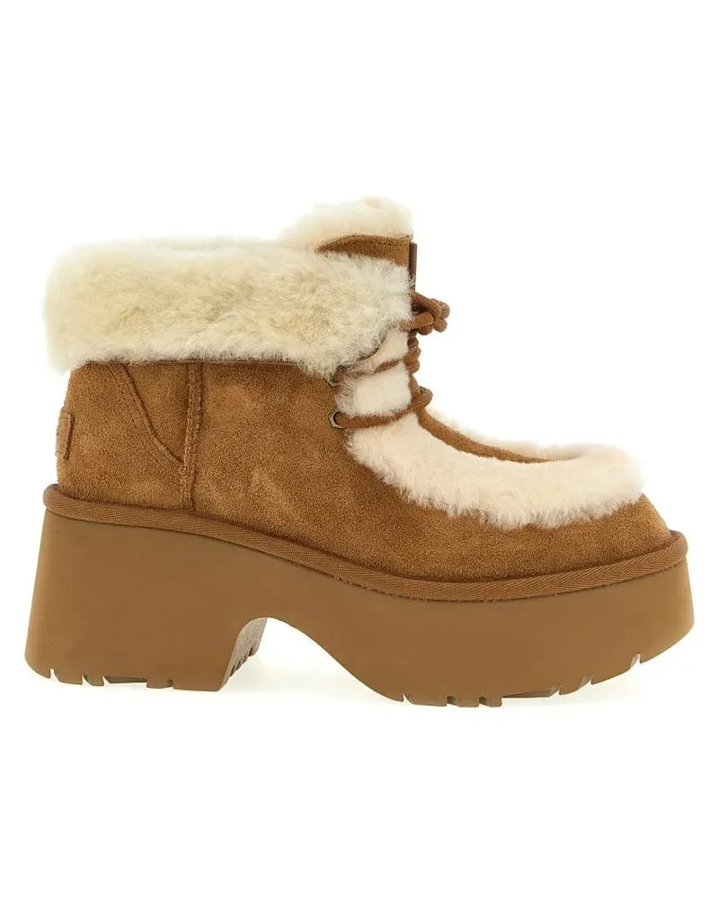 UGG Low-Top Sneaker Schnürstiefel Esmee beige Beige