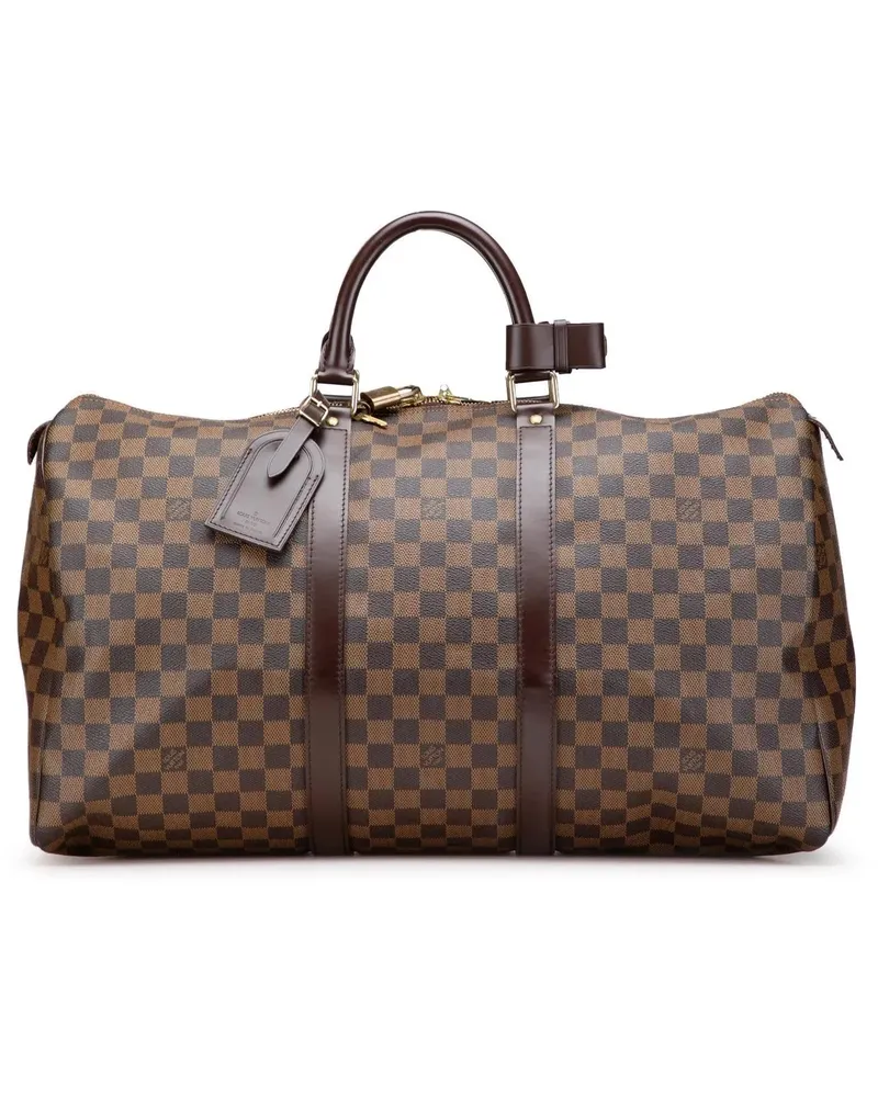 Louis Vuitton Weekender Damier Ebene Keepall 50 braun Braun