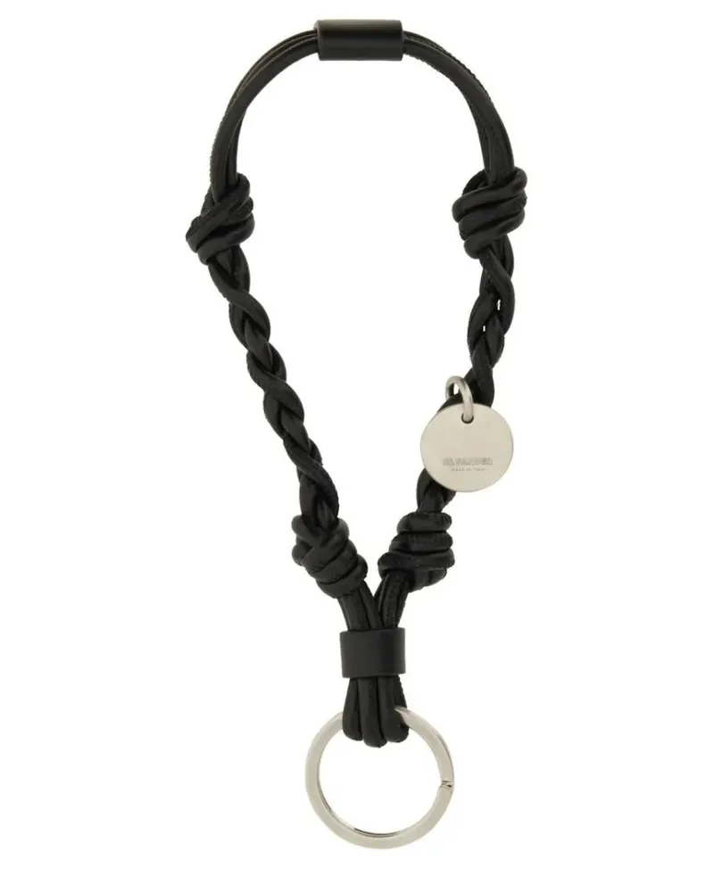 Jil Sander Schlüssel- & Taschenanhänger "Tangle" Keychain black Schwarz
