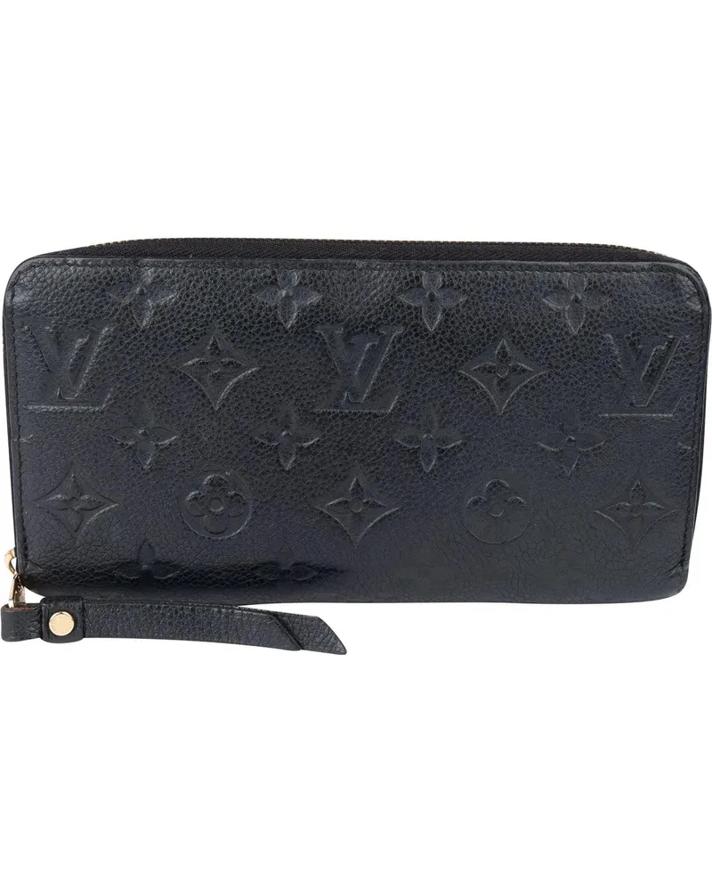 Louis Vuitton Portemonnaie  Leather Empreinte Monogram Zippy Wal blau Blau