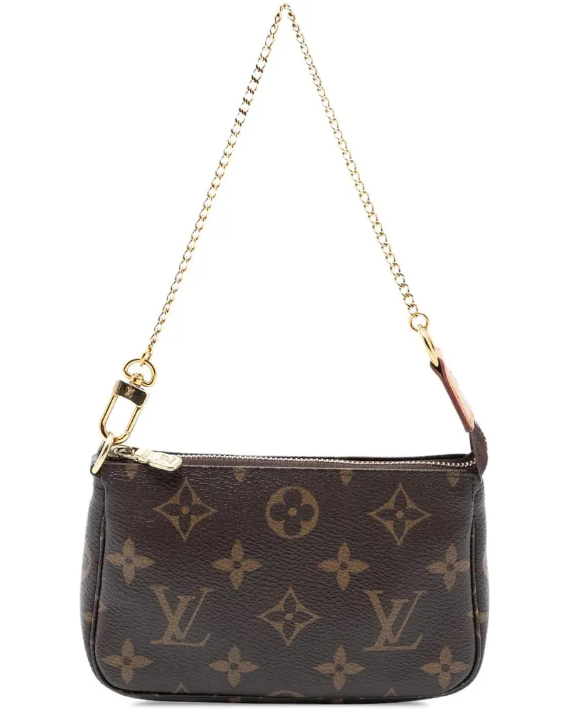 Louis Vuitton Crossbody Bags Monogram Mini Pochette Accessoires braun Braun
