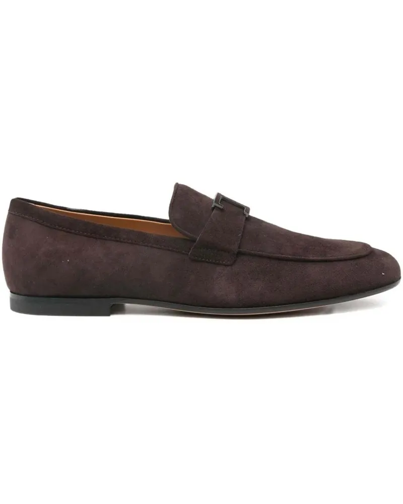 TOD'S Loafer Flat Shoes Brown braun Braun