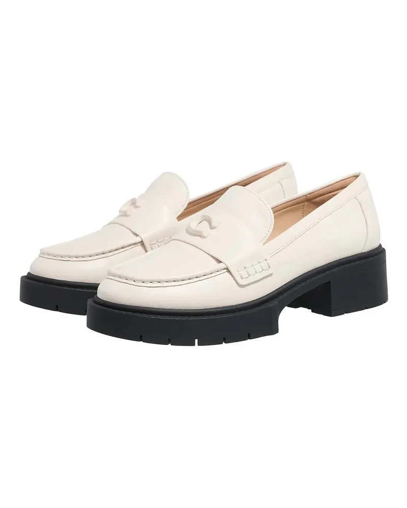 Coach Loafer Leah Leather Loafer weiß Weiß