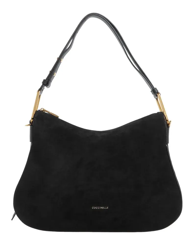 Coccinelle Hobo Bags  Magie Suede Bim schwarz Schwarz