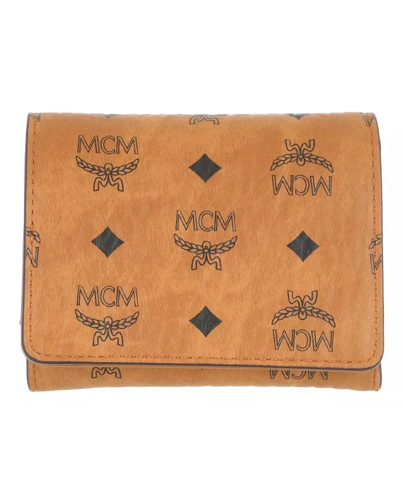 MCM Portemonnaies Aren Vi Small Wlt Mini Cognacbraun