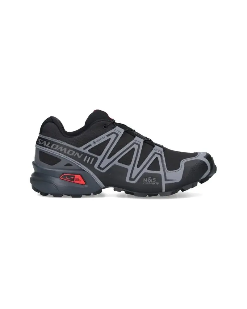 Salomon Low-Top Sneaker Gore-Tex Performance Sneakers With Quicklace™ Syst schwarz Schwarz