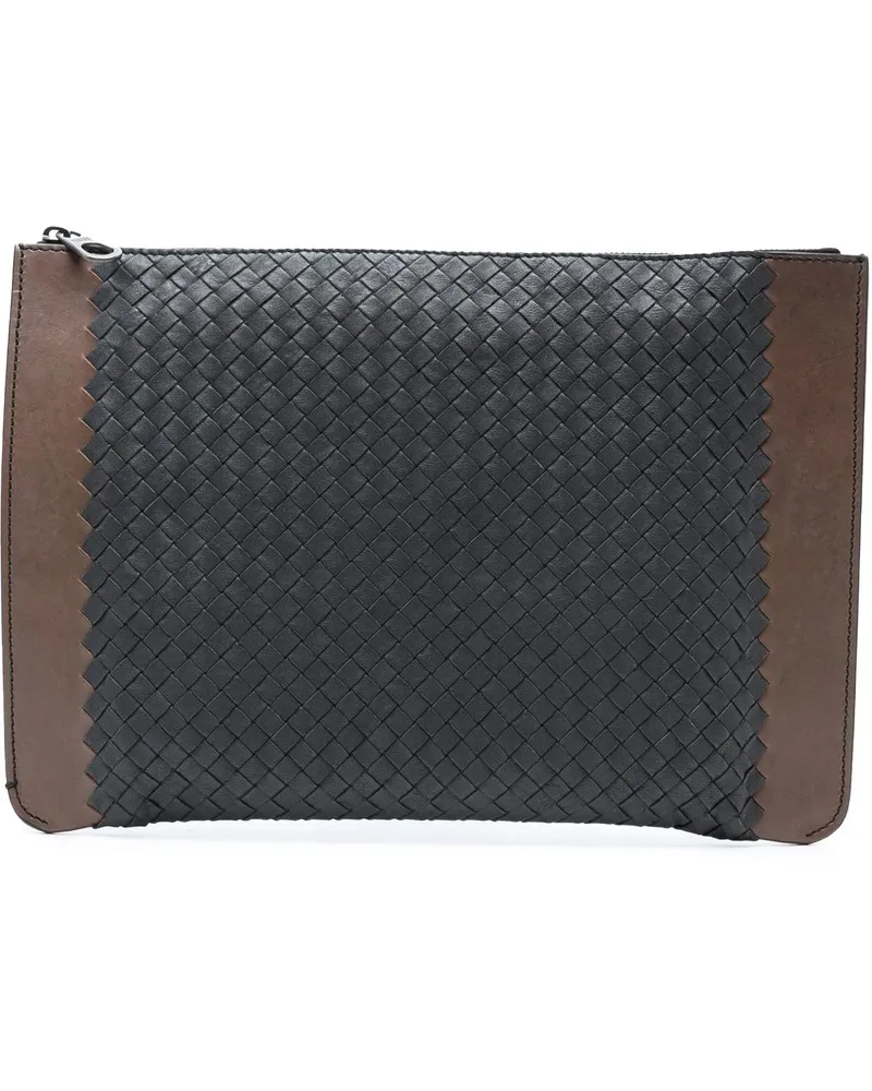Bottega Veneta Clutches Bicolor Nappa Intrecciato Clutch blau Blau