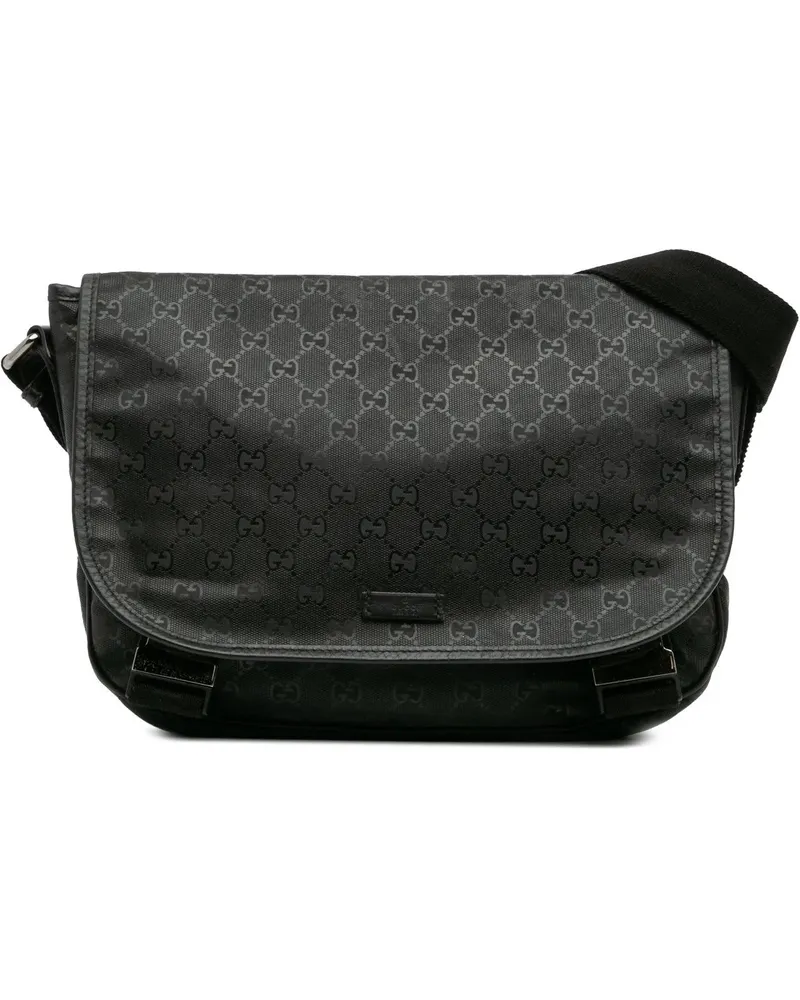 Gucci Hobo Bags GG Imprime Crossbody schwarz Schwarz