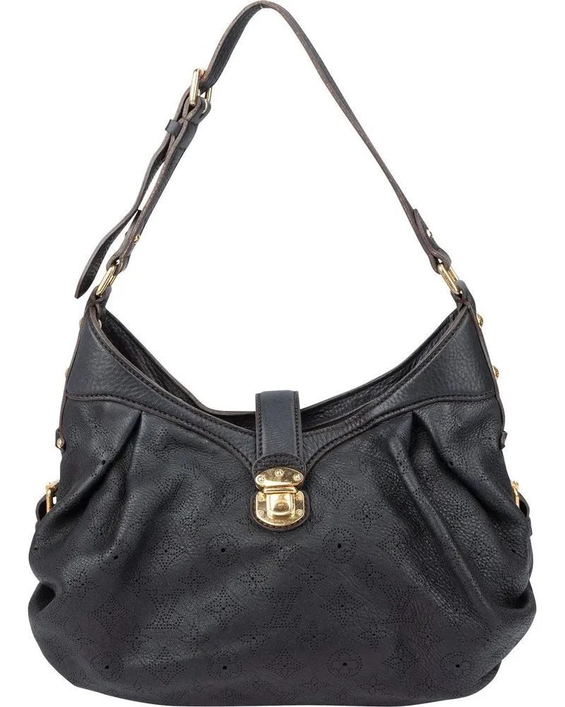 Louis Vuitton Crossbody Bags  Leather Monogram Mahina Shoulder Bag blau Blau