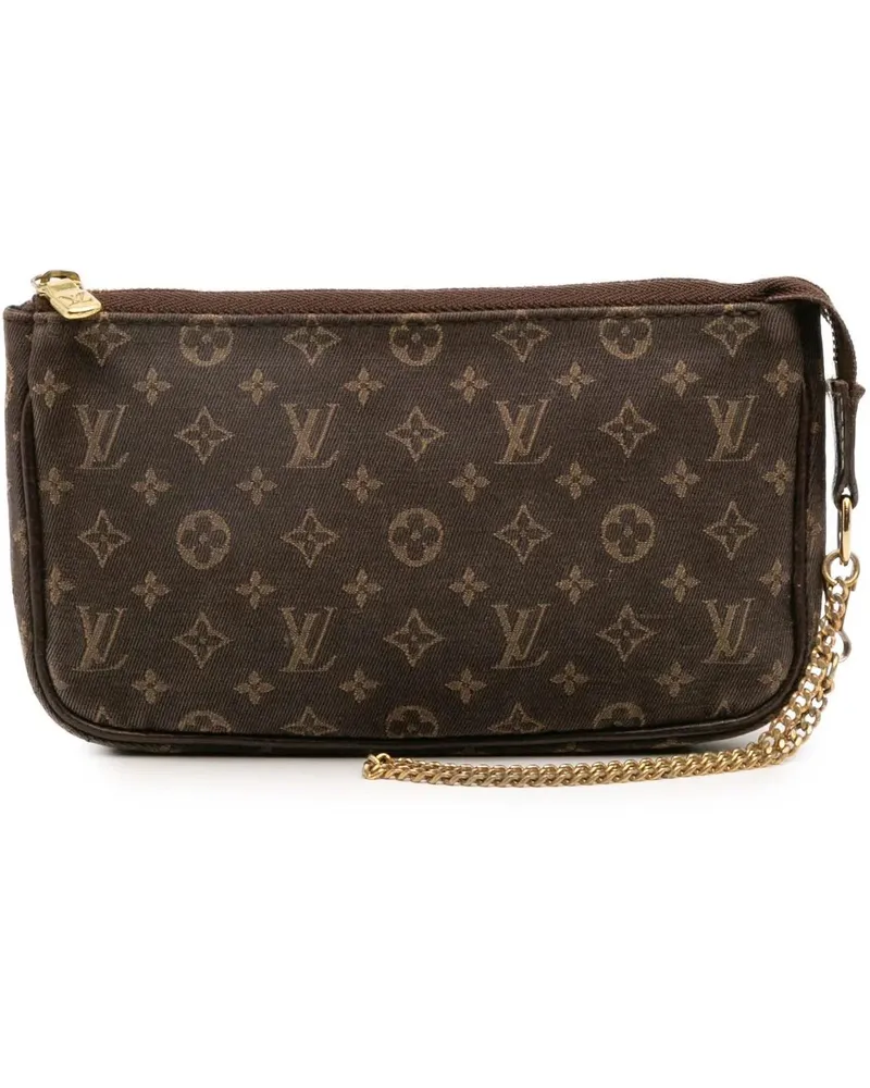 Louis Vuitton Kosmetiktaschen Monogram Mini Lin Bucket PM Pouch braun Braun