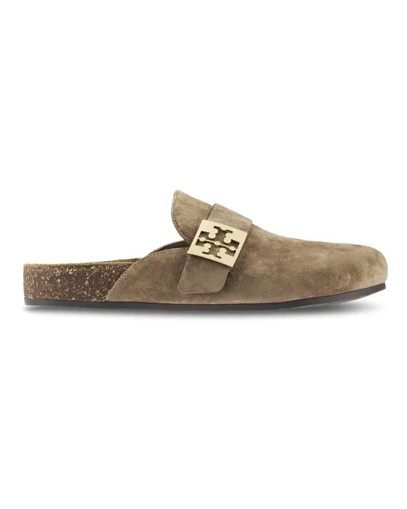 Tory Burch Slipper & Pantoletten Mule Sandals With Buckle Detail braun Braun