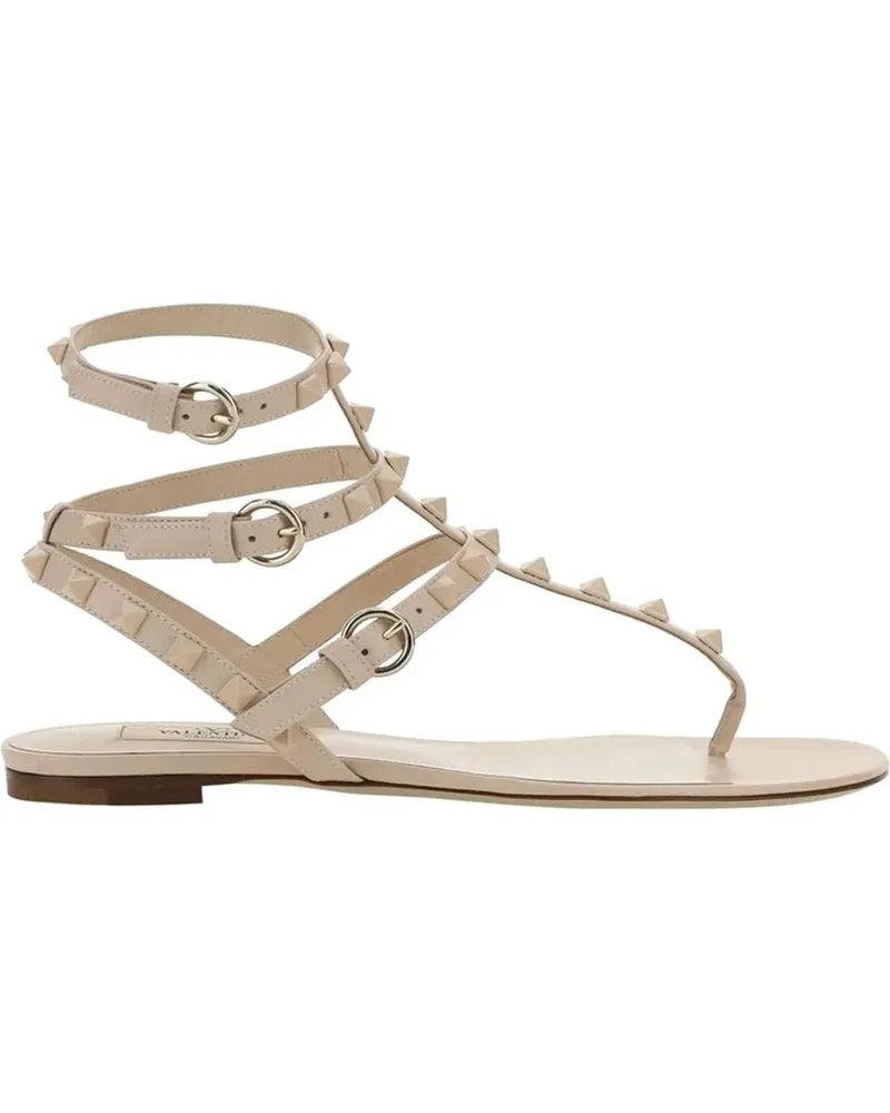 Valentino Garavani Sandalen Rockstud Flip-Flop Sandals rosa Gold