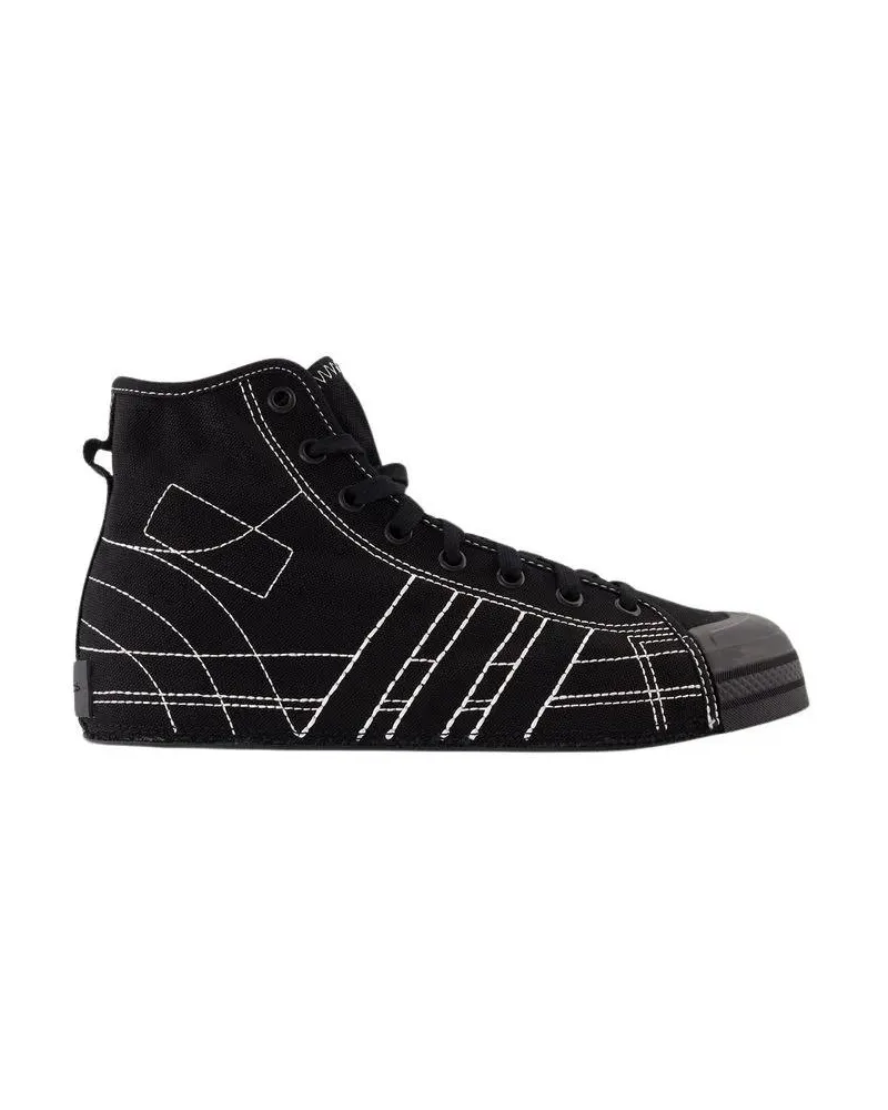 Y-3 Sneakers Nizza Hi Sneakers - Leather - Black Schwarz