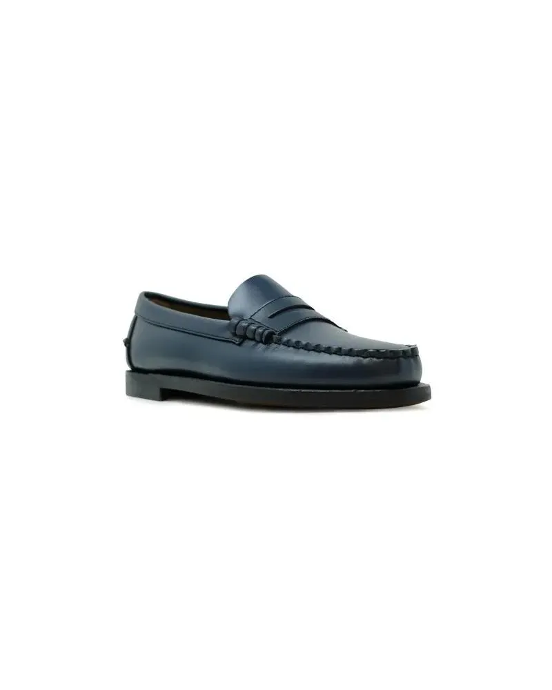 Sebago Dan Pigment Brilliant Blue Leather Loafers grau Grau