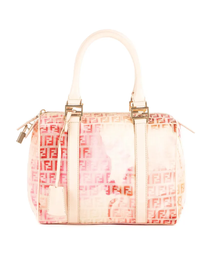 Fendi Crossbody Bags Flora Small Boston weiß Weiß