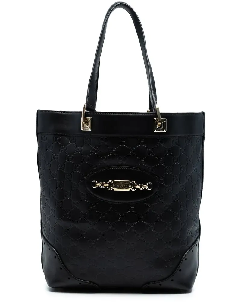 Gucci Shopper ssima Punch Tote schwarz Schwarz