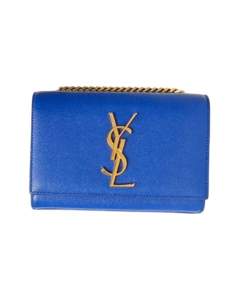 Saint Laurent Hobo Bags Kate Small Grained Electric Blue blau Blau