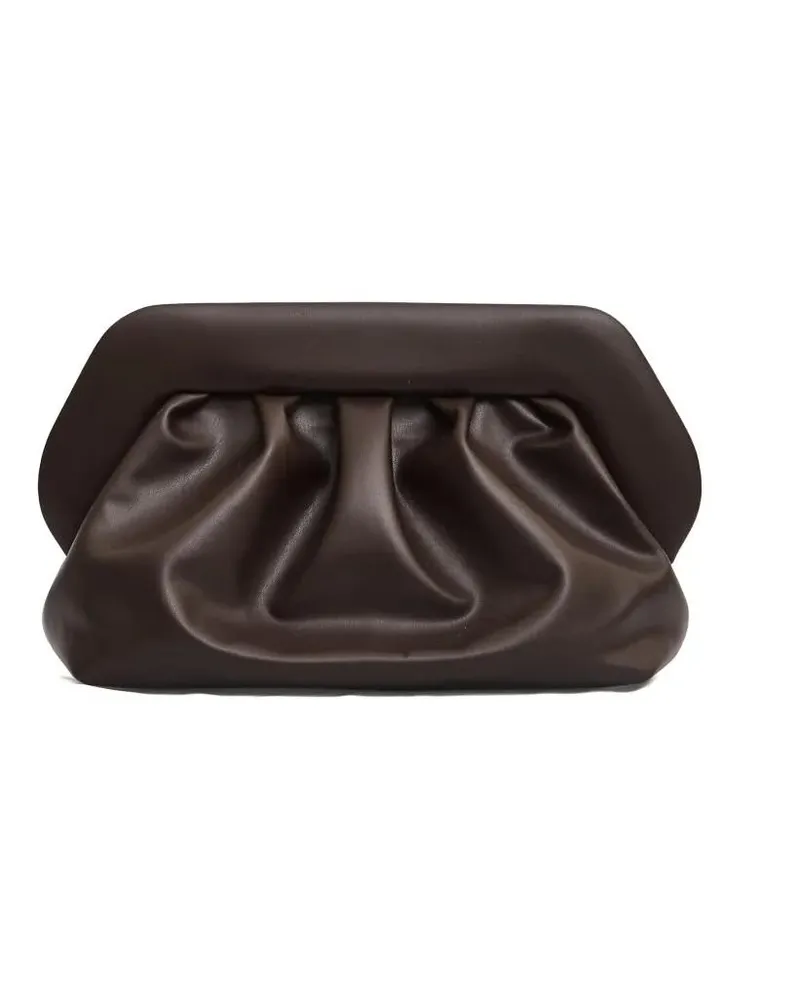 THEMOIRÈ Clutches Clutch Vegan Leather Brown braun Braun
