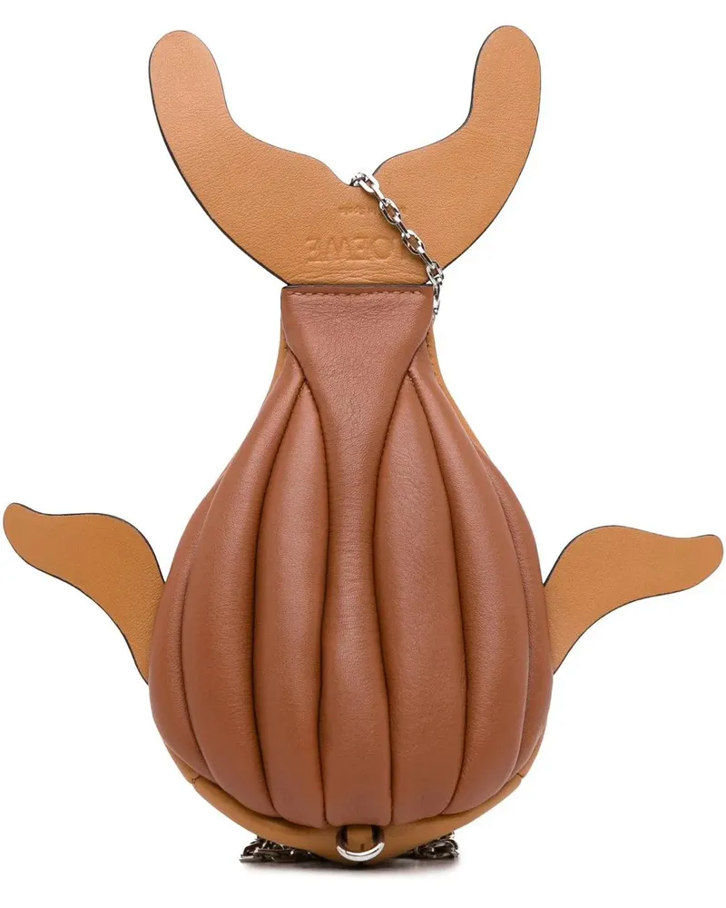 Loewe Hobo Bags Leather Whale Pouch braun Braun