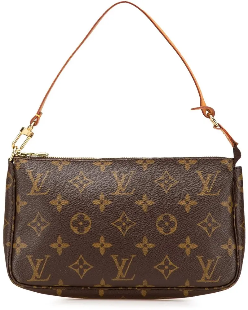 Louis Vuitton Hobo Bags 2001 Monogram Pochette Accessoires braun Braun