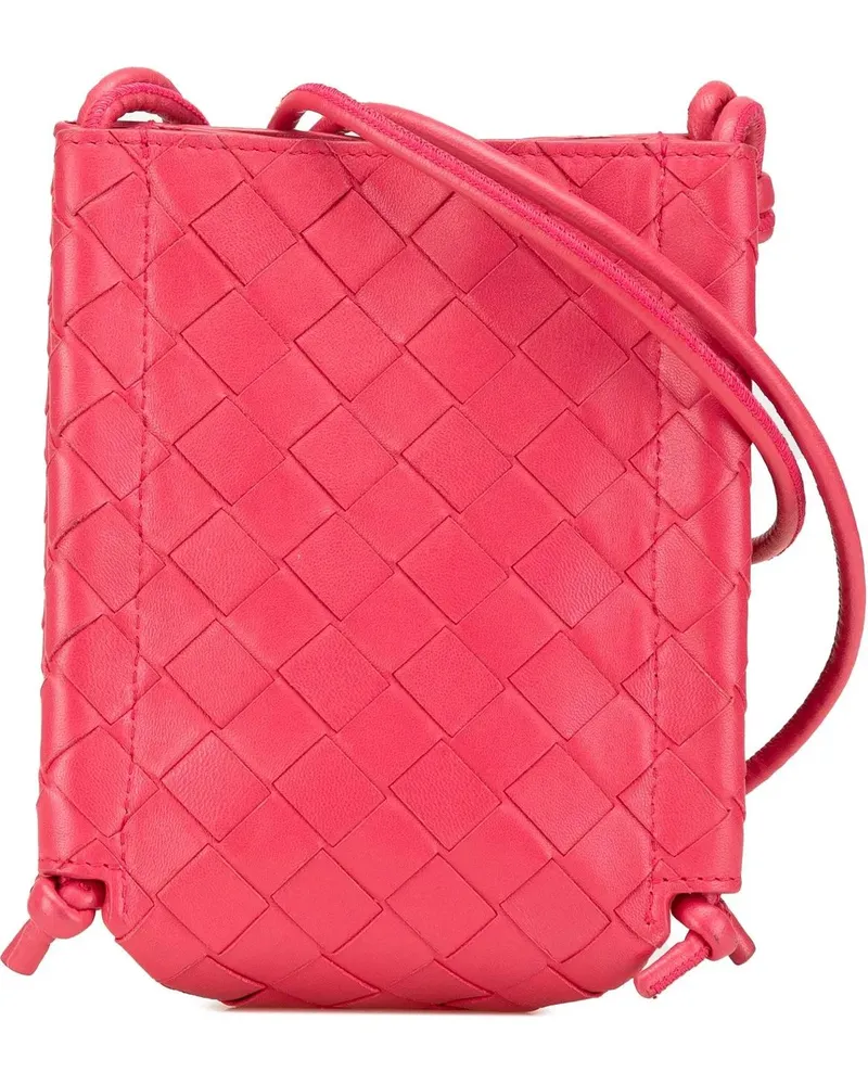 Bottega Veneta Hobo Bags Mini Nappa Intrecciato The Knot Crossbody rosa Gold