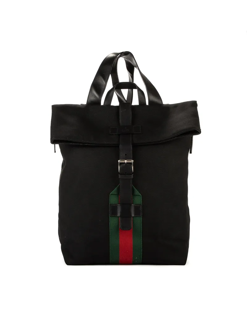 Gucci Crossbody Bags Sherry Line Backpack schwarz Schwarz