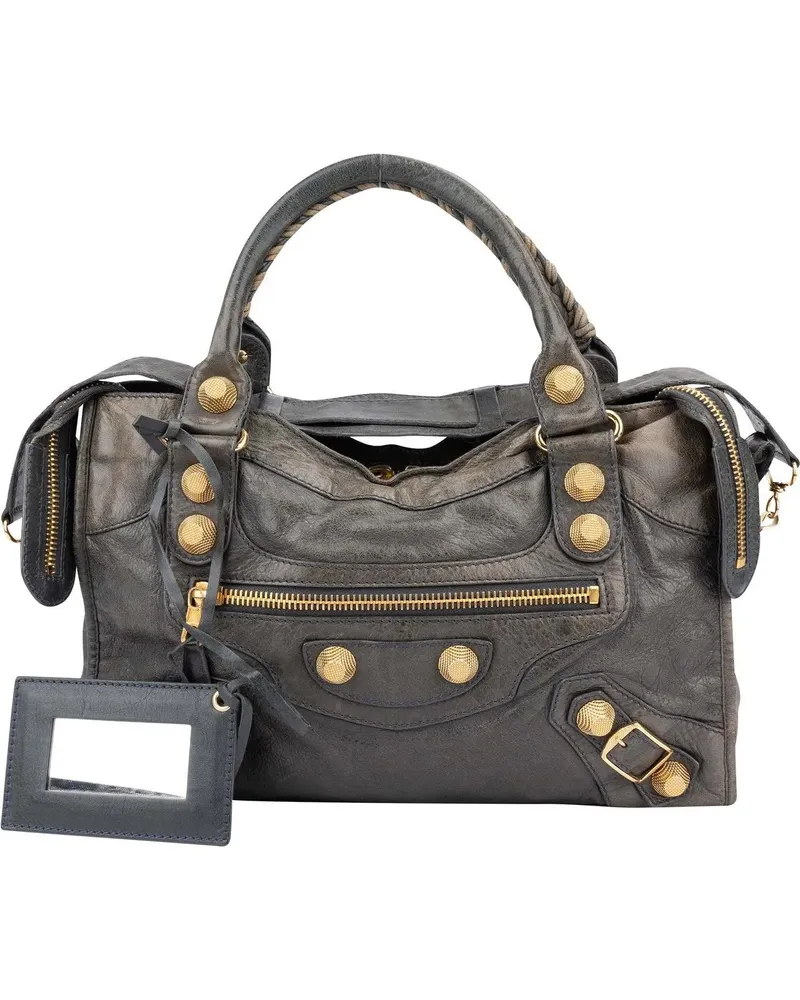 Balenciaga Crossbody Bags  Grey Leather Classic City Handbag bunt Bunt