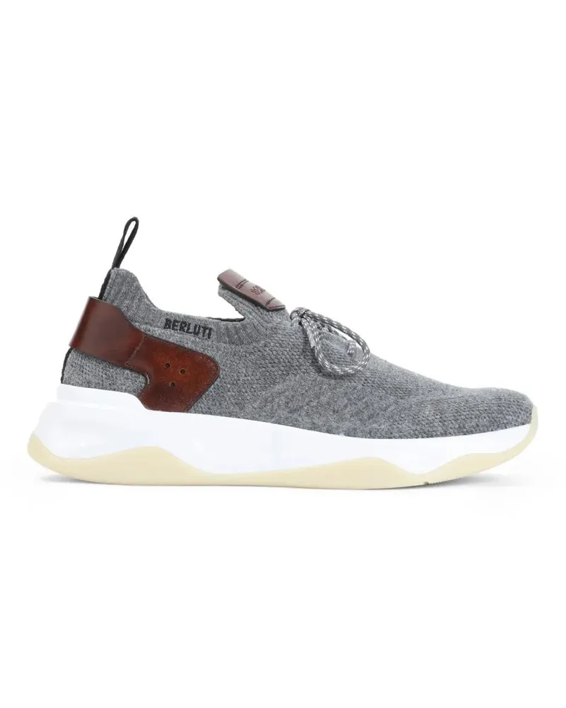 Berluti Low-Top Sneaker Grey Textile Sneakers grau Grau