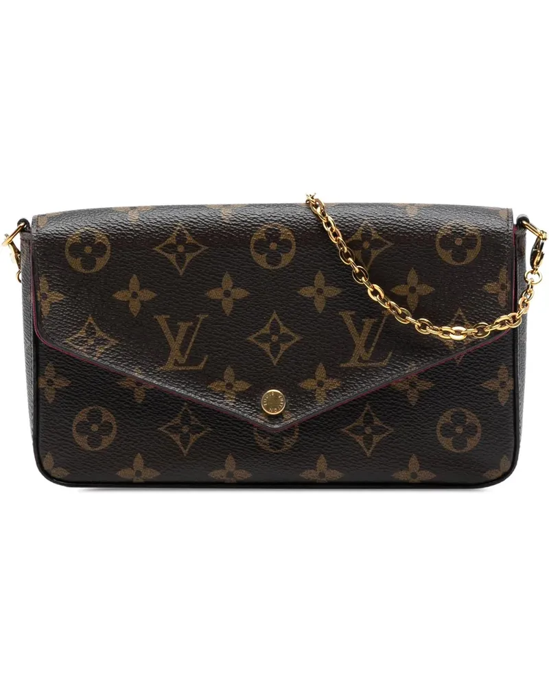 Louis Vuitton Hobo Bags Monogram Pochette Felicie braun Braun